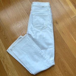 MOTHER the tripper white jeans